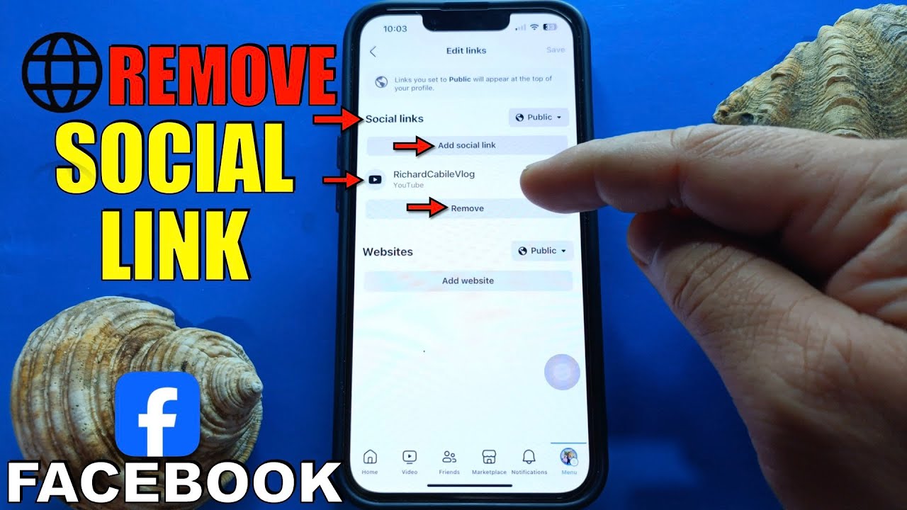 How to Remove Social Link on Facebook Profile