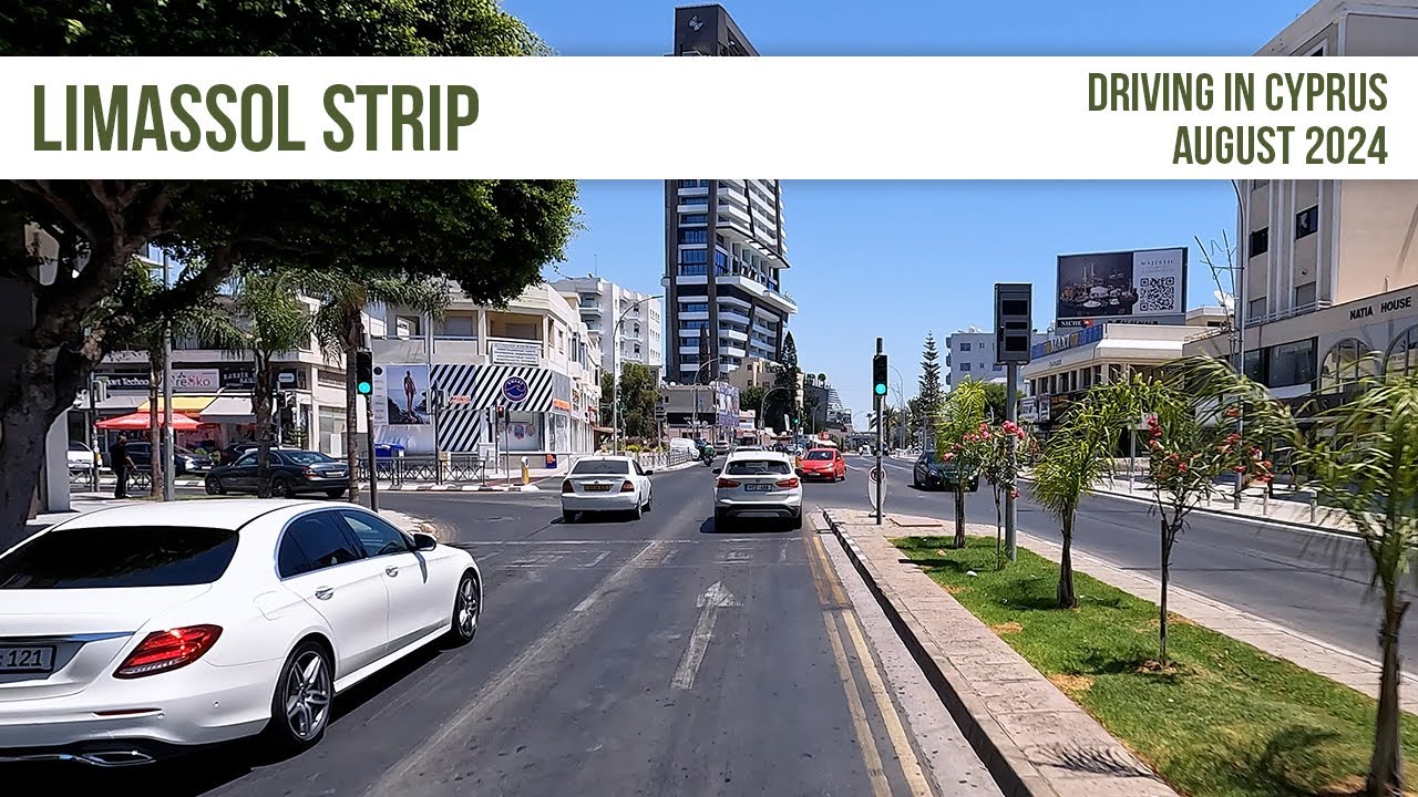 A Drive Down Limassol Strip - August 2024