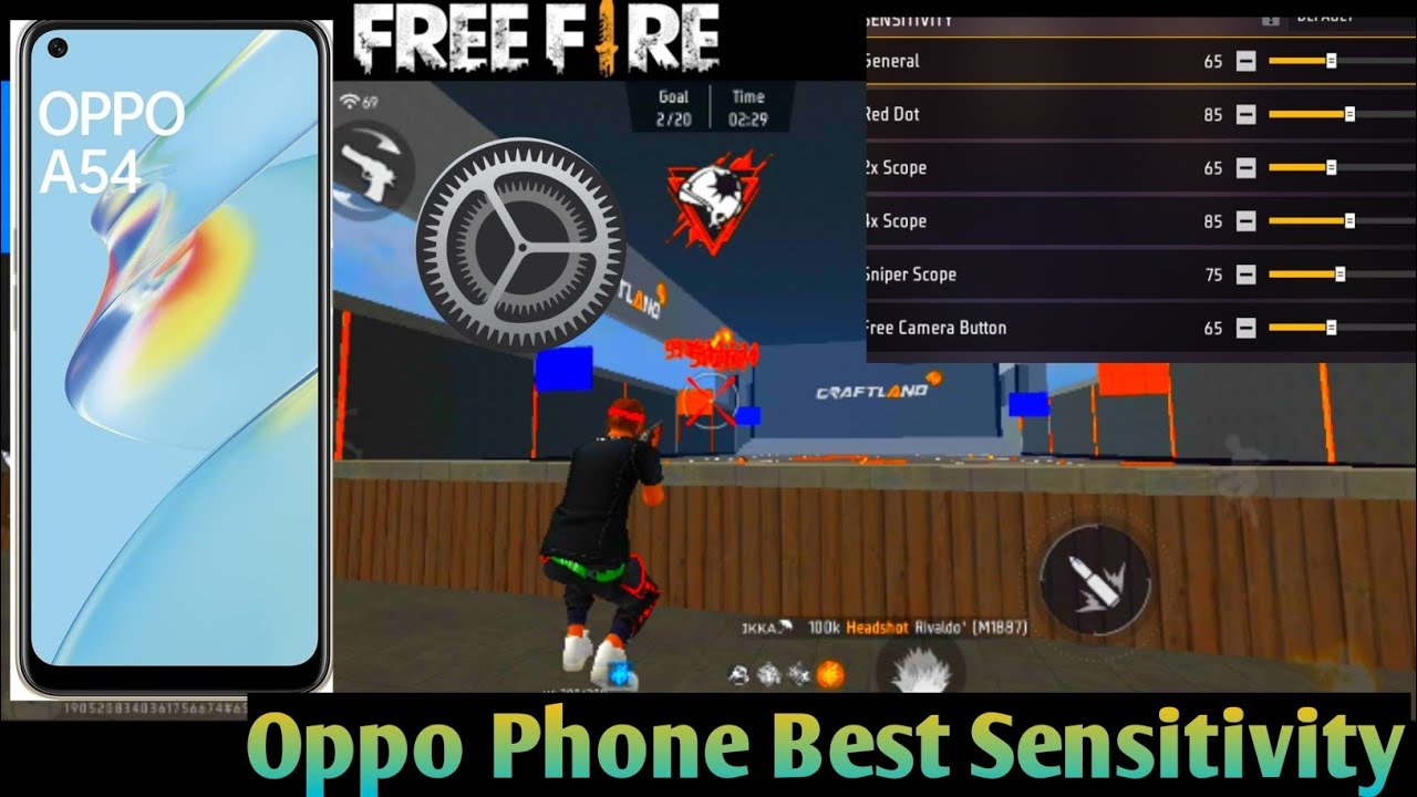 Free Fire Headshot Setting ✅ [ 2025 ] || Oppo A54 Sensitivity [ Dpi + Hud ] Setting ⚙️ FF