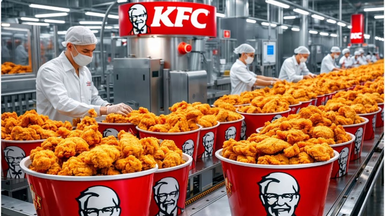 Inside the KFC Factory: From Fresh Chicken to Crispy Perfection (Full Process)