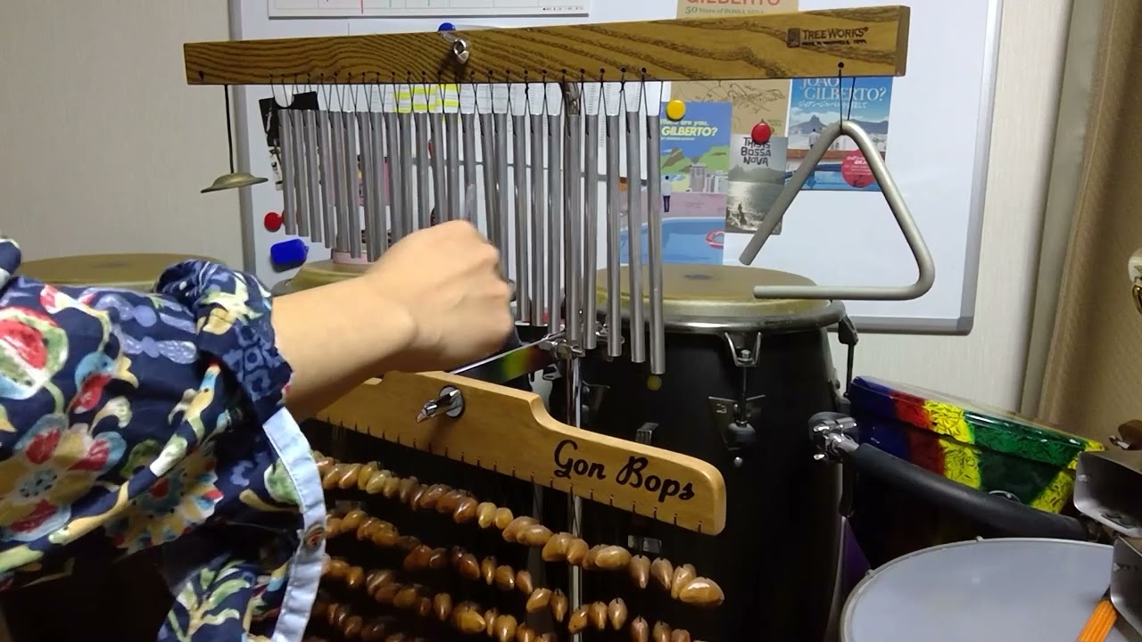 Tree works Wind chime＆Gon Bops Shell chime