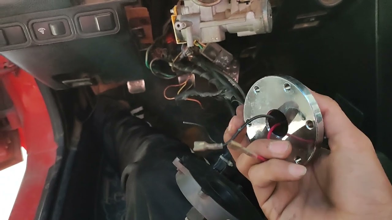 Volante desmontable al mazda miata con claxon funcional 😎
