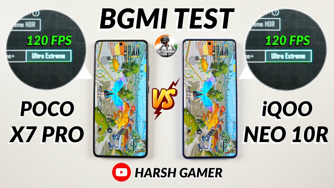 Poco X7 Pro vs iQOO Neo 10R BGMI Test After 4.2 Update - Best Phone Under ₹25,000? 🤔