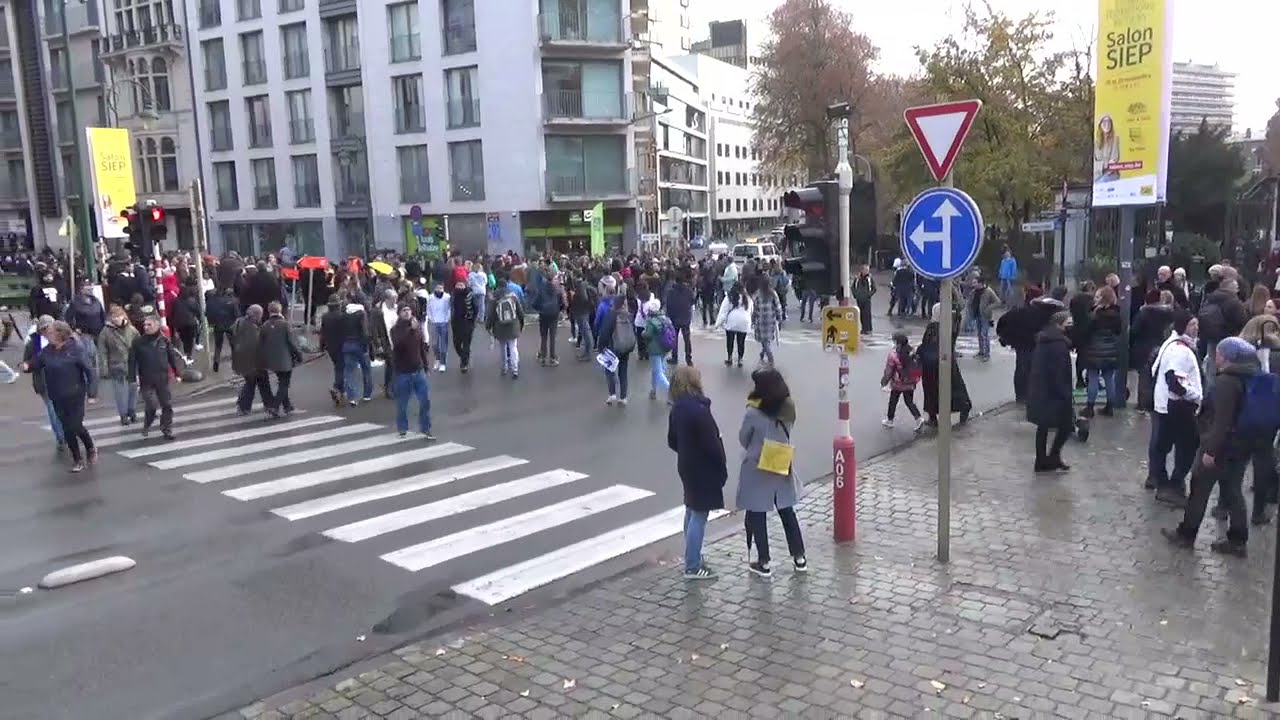21 nov 2021 BRUSSEL Protest