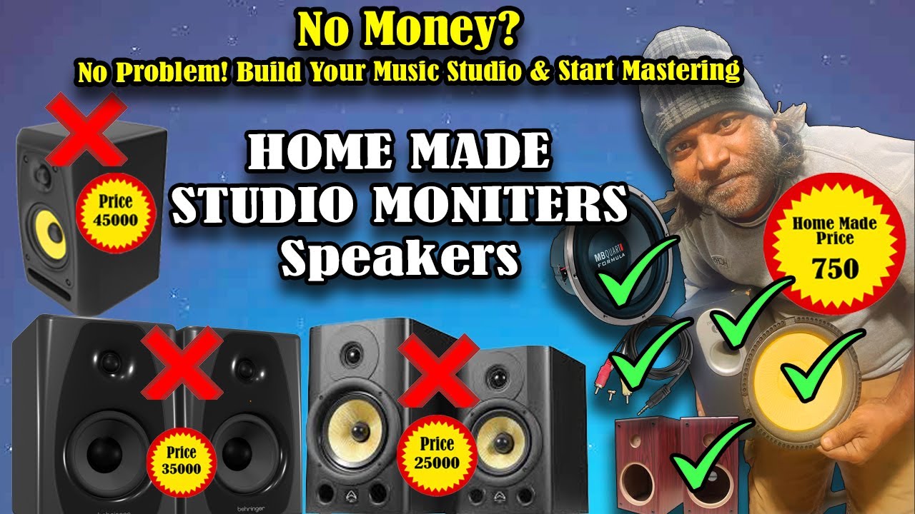 No Money? No Problem! Homemade Studio Monitor Speakers | Budget-Friendly Studio Setup