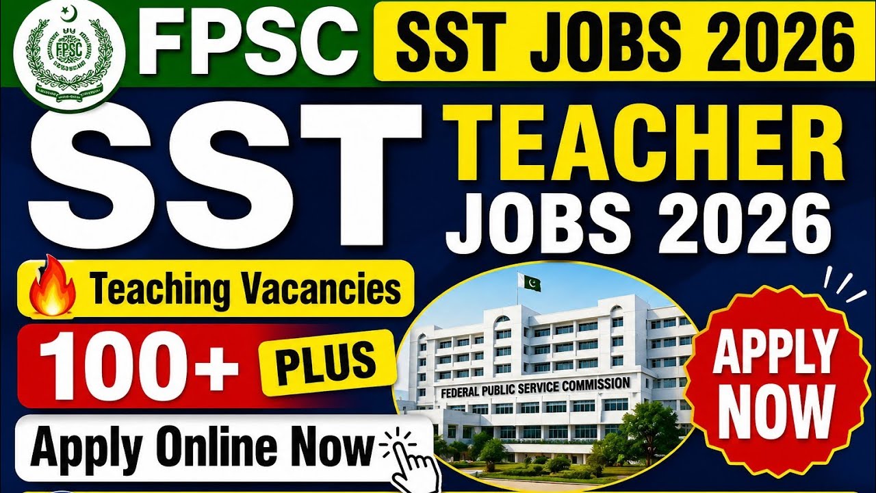FPSC Senior Elementary School Teacher Jobs 2026 | SST Latest Vacancies | Apply Online | 