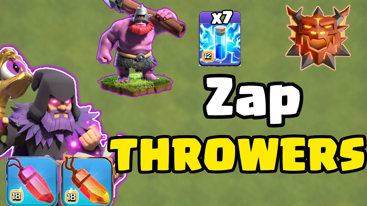 Zap Throwers will Be Even Better After The Update - Clash of clans
