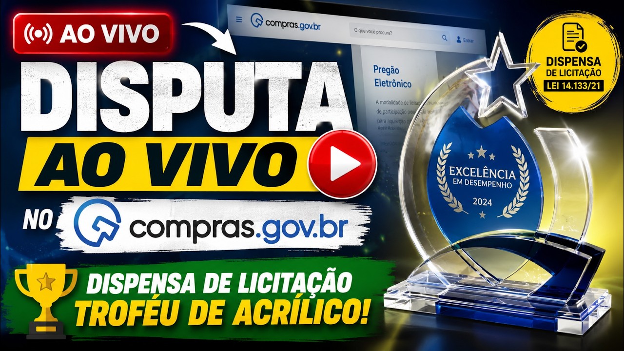 Disputa ao vivo no ComprasGov - Licita&ccedil;&atilde;o na Pratica