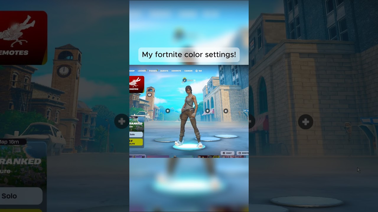 My fortnite color settings! #fortnite #fortnitevideo #fortnitememes #fortniteclips #fortniteshorts