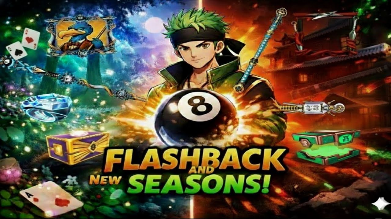 🔥 Upcoming Flashback : Wonderland & Path of the Ninja Seasons in 8 Ball Pool ! 💥