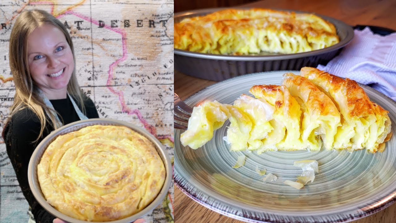 Delicioso desayuno diferente con masa filo - Banitsa búlgara