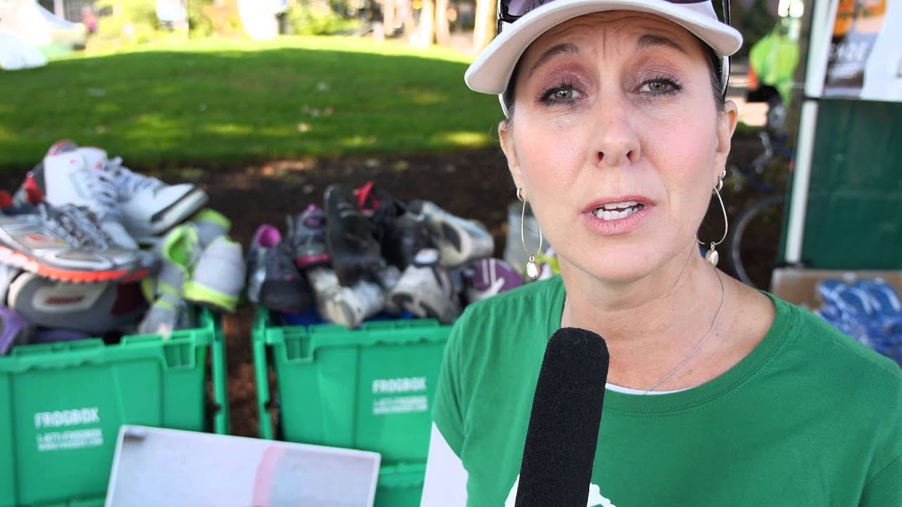 Live at Seattle's Rock N Roll Marathon - Donate your Shoes for a Good Cause! GiveYourSole.com