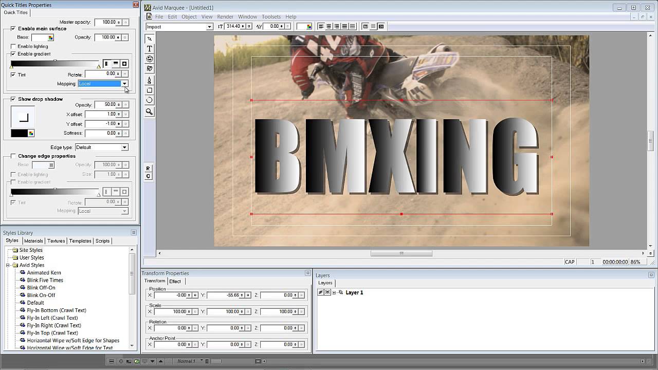 Learn Media Composer Lesson 40: The Marquee Title Tool 2