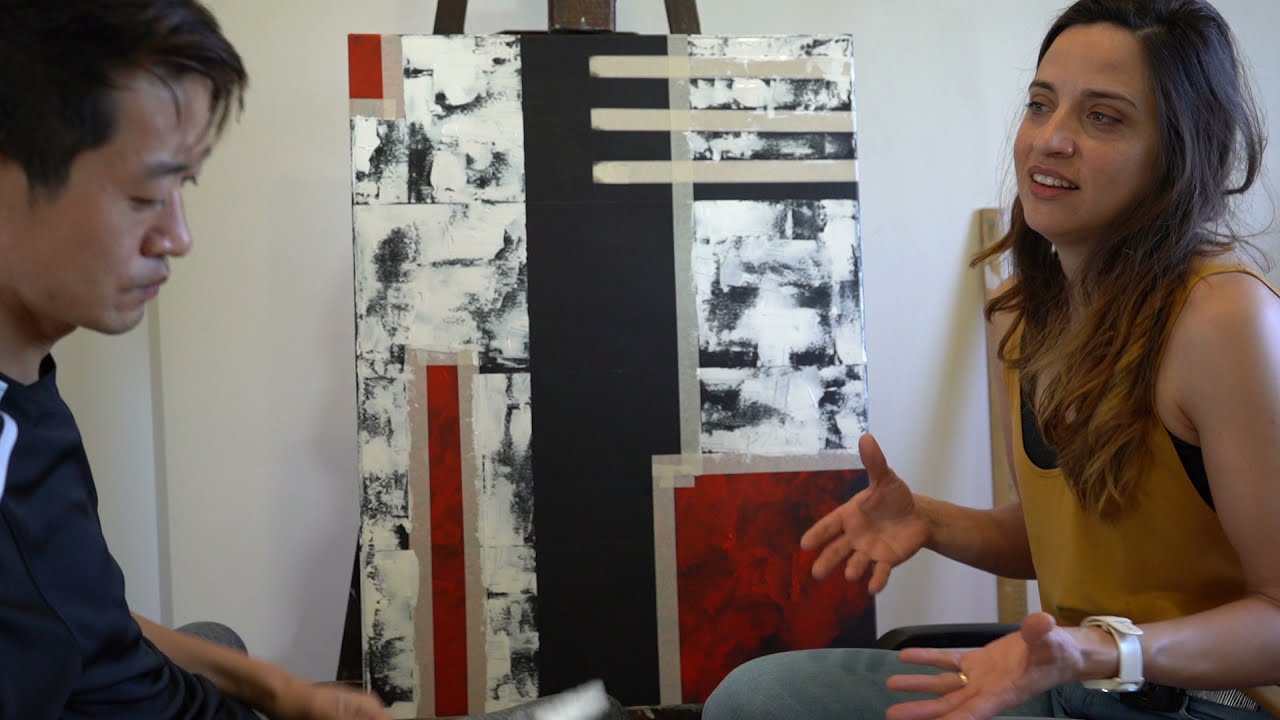 Tutorial 5: como pintar un cuadro abstracto minimalista paso a paso, parte 2