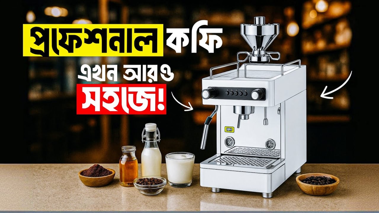 💡 ব্যবসার জন্য সেরা Coffee Machine | Semi Automatic Coffee Maker BD