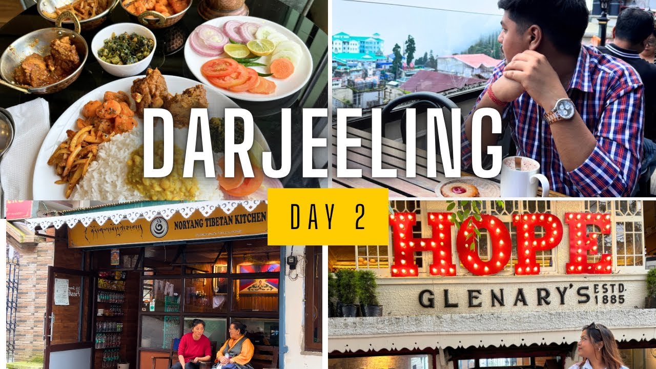DARJEELING FOOD TOUR 🏞️ GURKHA THALI 🍛 AFFORDABLE LUXURIOUS STAY IN DARJEELING 🏨 DAY 2 VLOG 💗