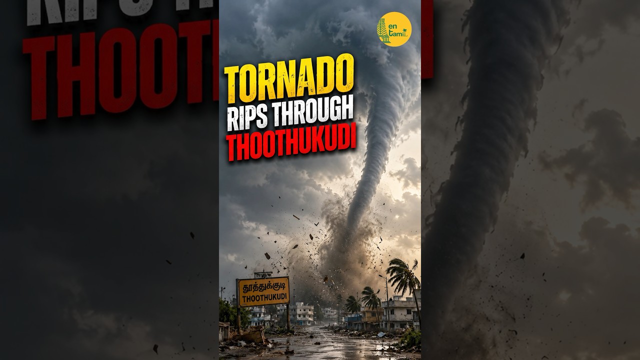 🌪️ Rare Tornado-Like Phenomenon Reported Near Thoothukudi