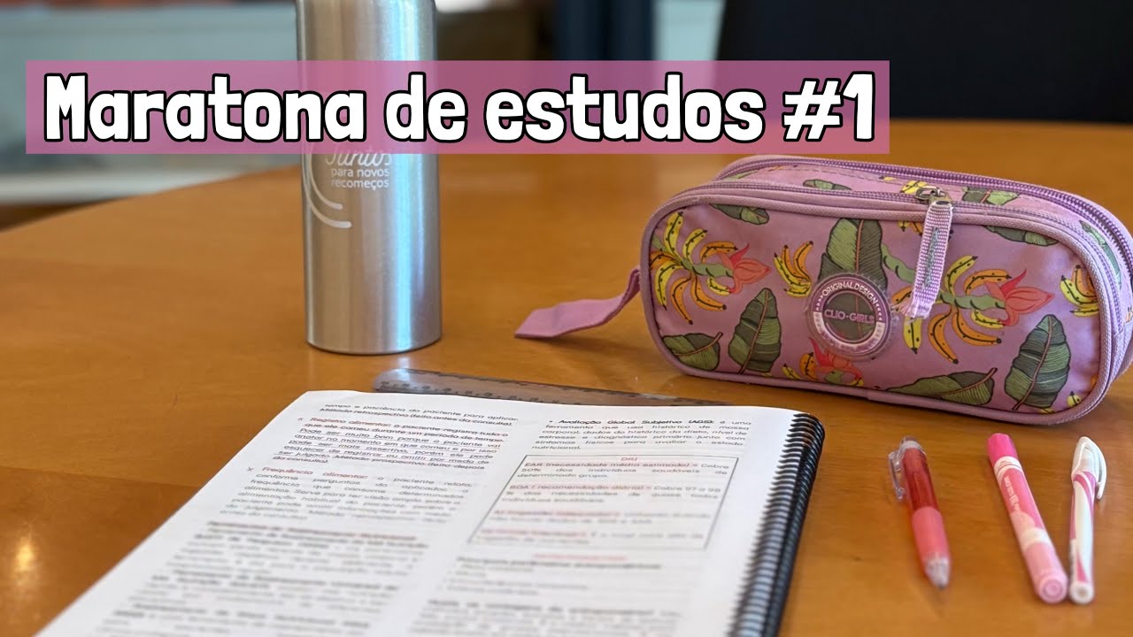 Maratona de Estudos #1: um começo não tão bom assim -  Por Passos de Nutri