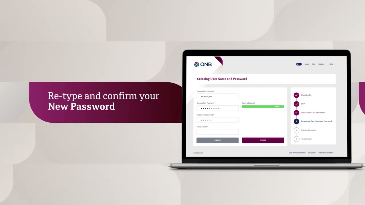 Register for QNB Internet and Mobile Banking and gain access to our vast financial services.