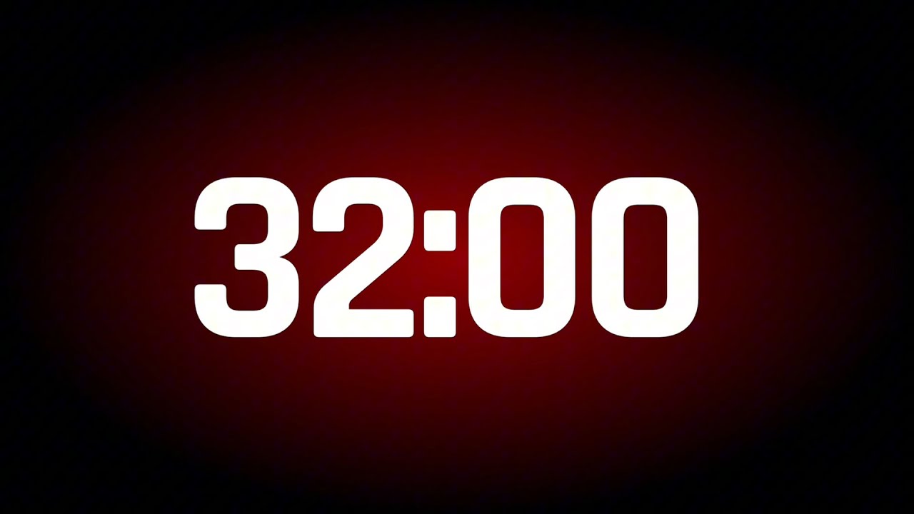 32 MINUTES TIMER ALARM ⏰ (32:00)
