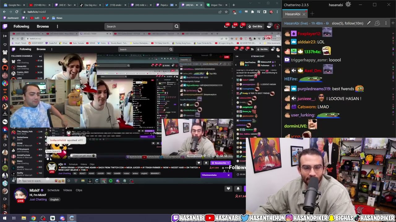 XQC & Hasan Troll Mizkif.