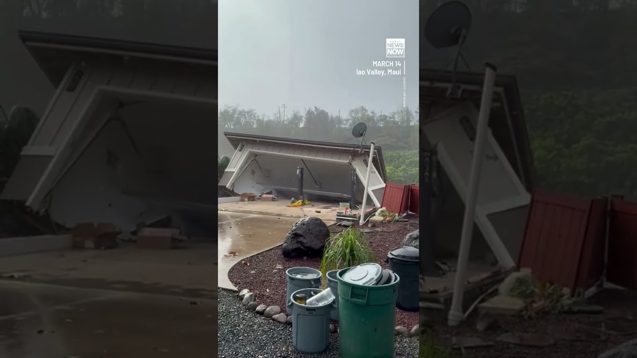 ‘It just went boom’: Maui couple watches stream erode home during storm