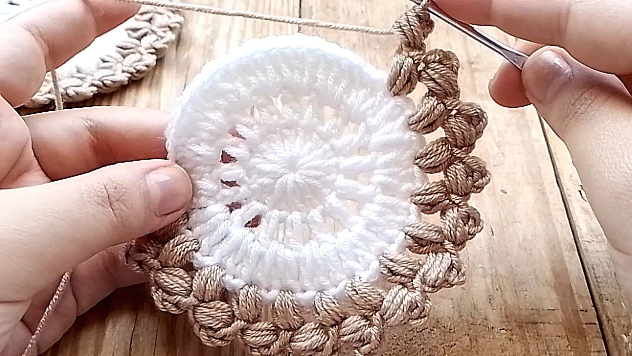How to crochet a coaster | Easy Crochet Coaster Pattern for Beginners
