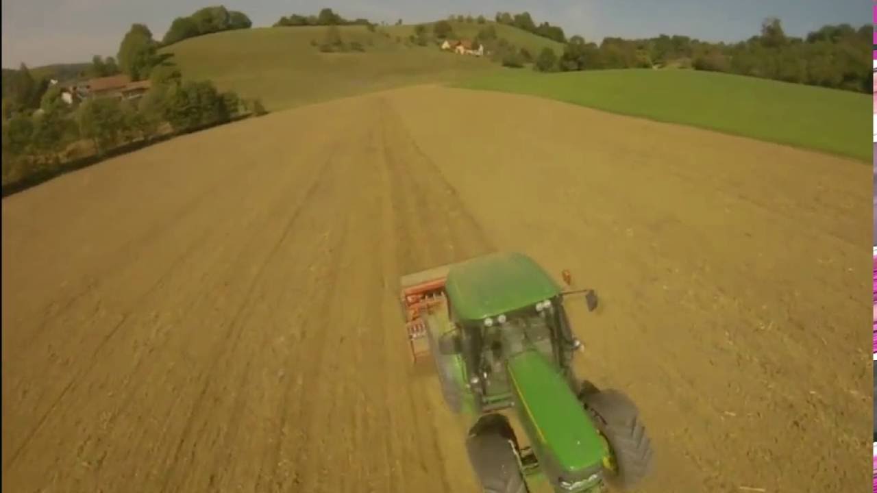 Triticale Saat nach Mais Grubber