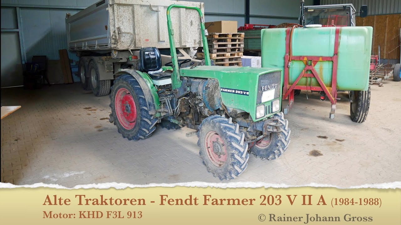 Alte Traktoren - Fendt Farmer 203 V II A (1984-1988) Motor: KHD F3L 913