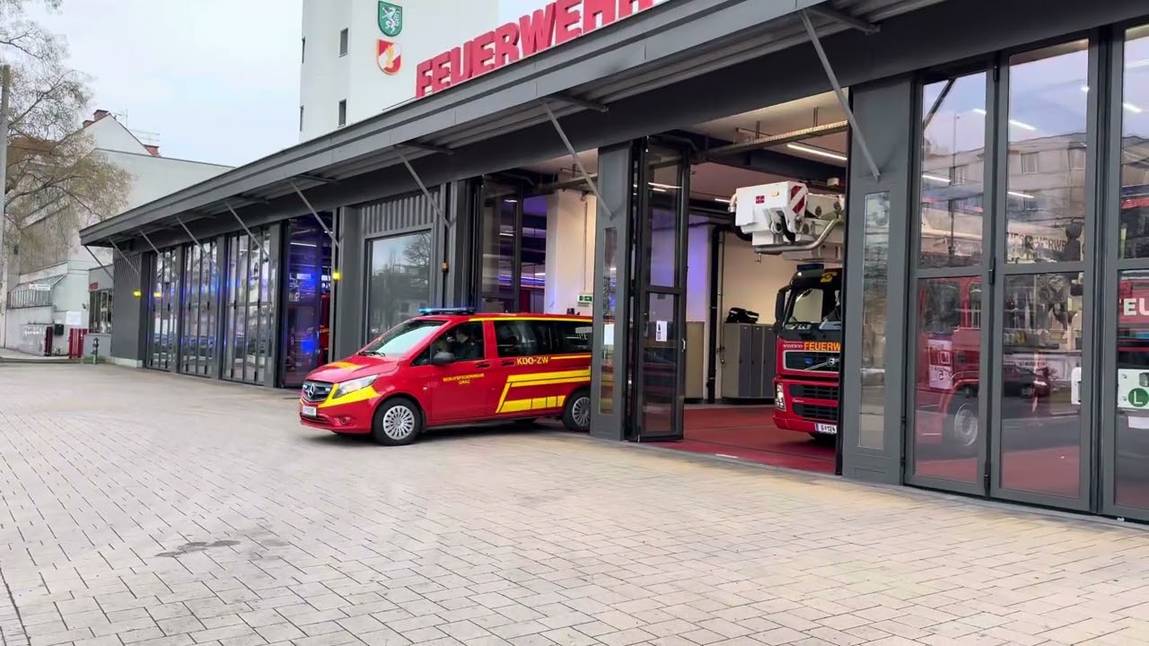 // NEUES HLF + TMB // EINSATZFAHRT BF GRAZ / KDO-ZW + HLFA 3000/100 + TMB 54