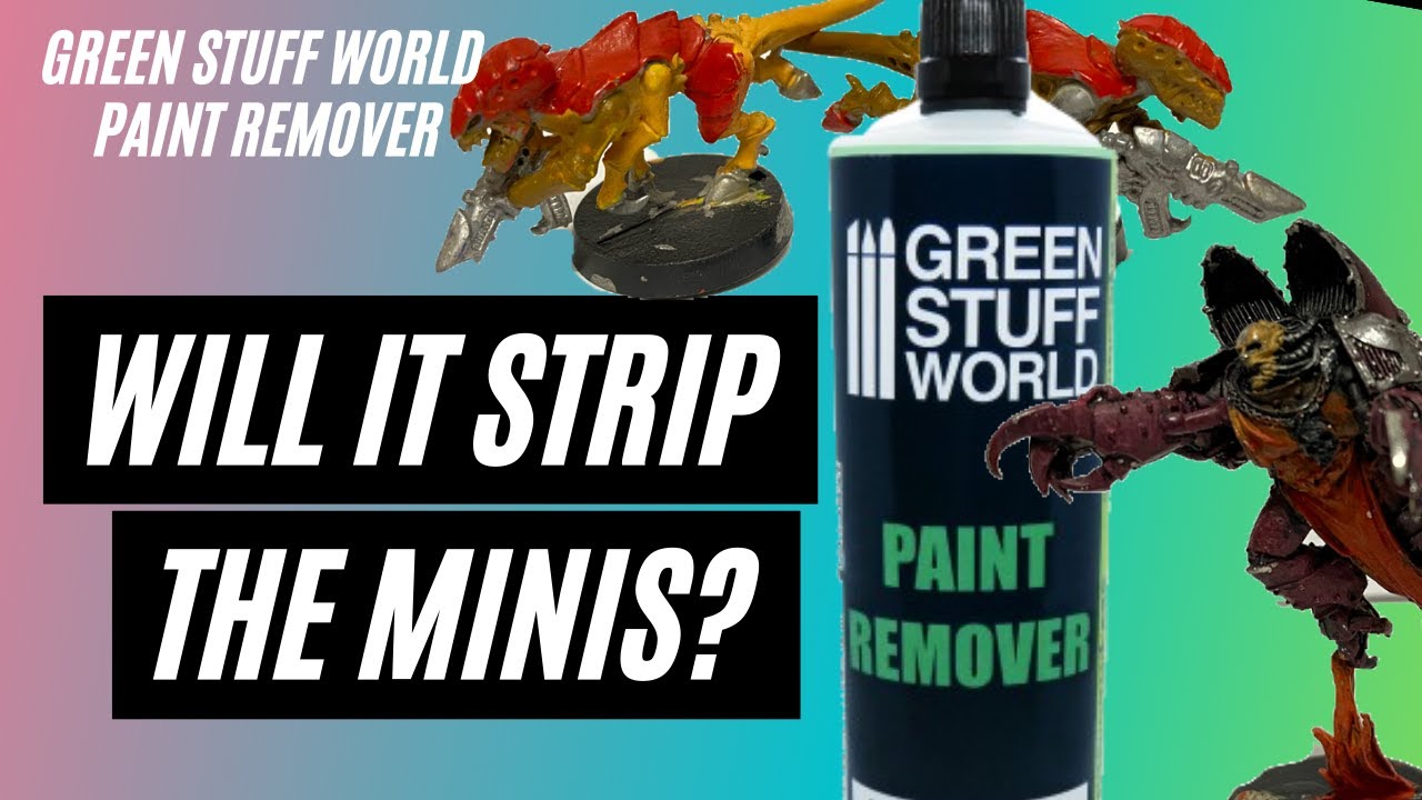 Stripping Old Paint From Miniatures | Testing Green Stuff World Paint Remover