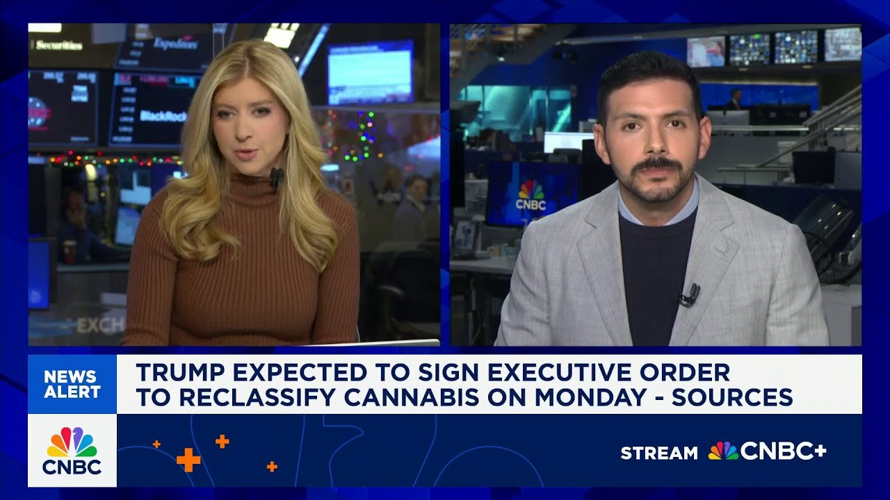 Trump expected to sign executive order to reclassify marijuana as soon as Monday, source tells CNBC