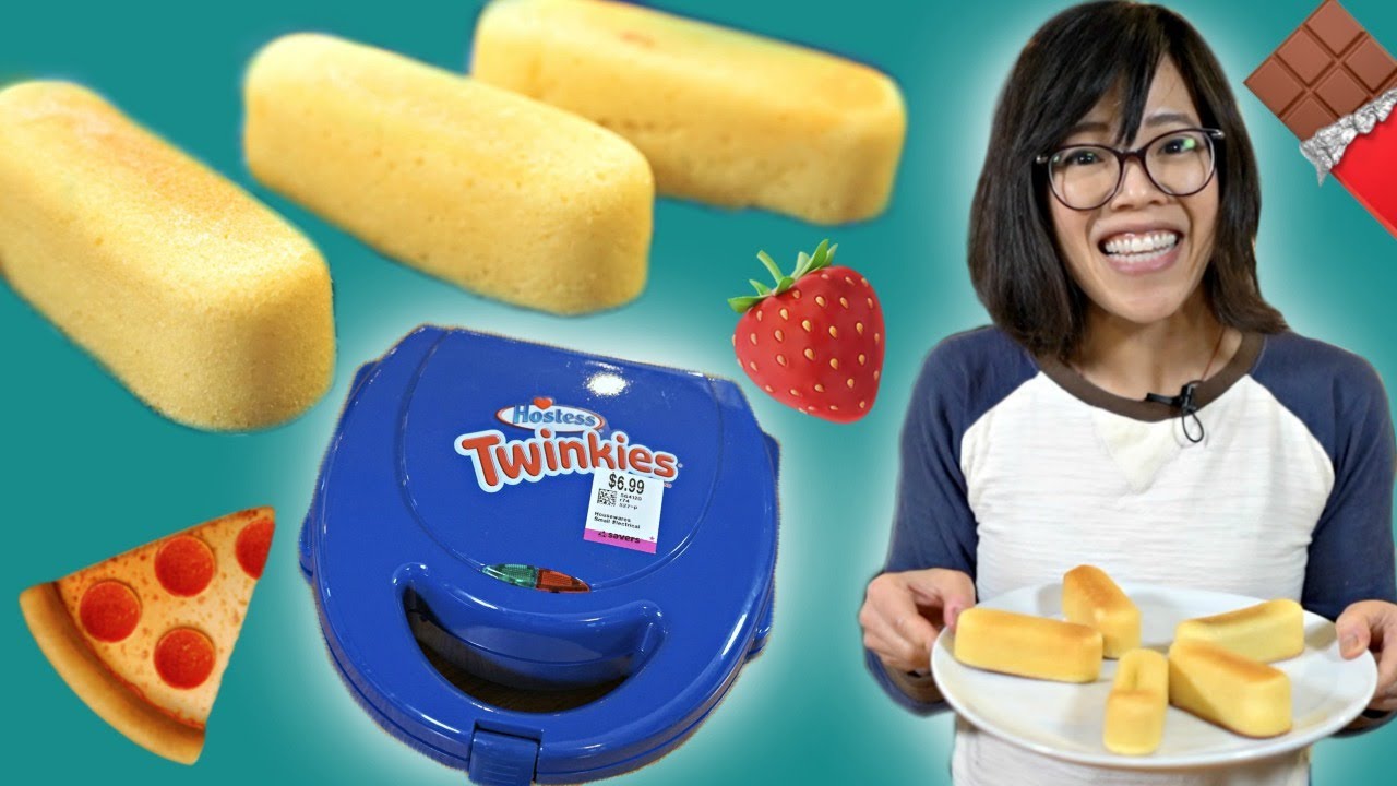 THRIFTED TWINKIES Maker -- Homemade Custom Twinkies 🍕🍓🍫Will It Work?