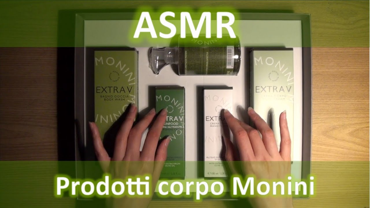 ASMR ITA Regalo: prodotti corpo della Monini [whispering]