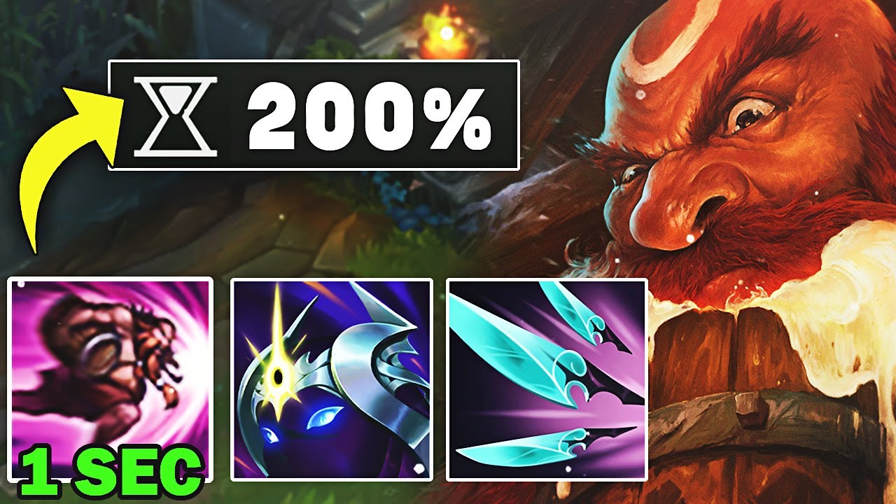 1 SECOND E GRAGAS??? Perma Stunning everyone with 200 Ability Haste is Ridiculous..