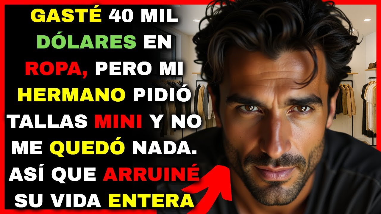 Gaste cuarenta mil dólares en ropa cara pero mi hermano colocó que vinieran en talla mega pequeña