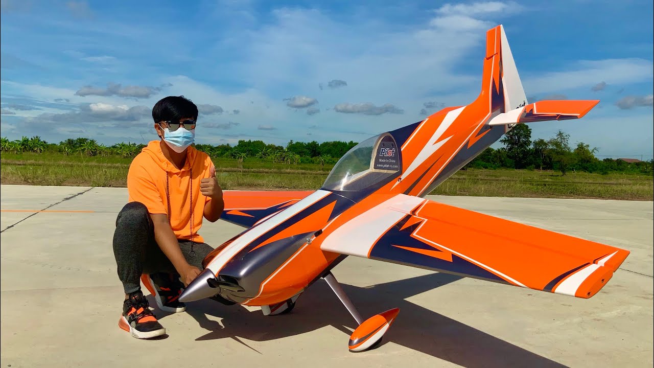 New !! Pilot-RC Laser 103” (Orange Scheme)with DLE120cc / Break-in flight by Ryu