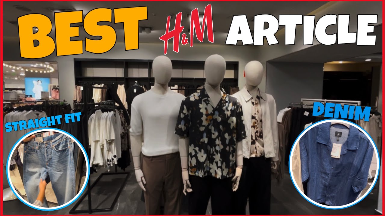 BEST H&M CLOTHES 2025 👕👖 | Straight Fit Jeans & Denim Shirt Try On Haul
