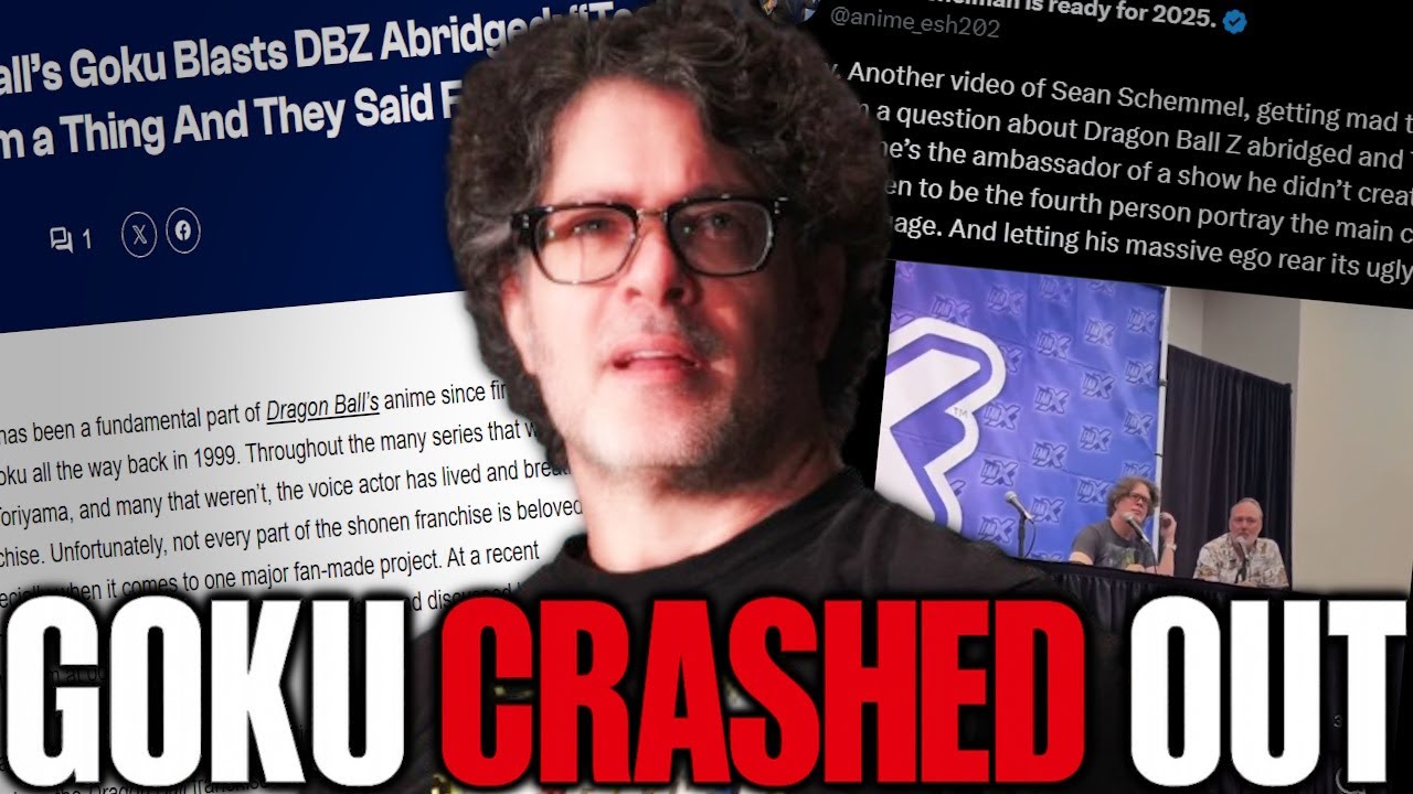 Goku Voice Actor Has ANOTHER Meltdown Over DBZ Abridged Fans | Sean Schemmel LOSES IT On Stage