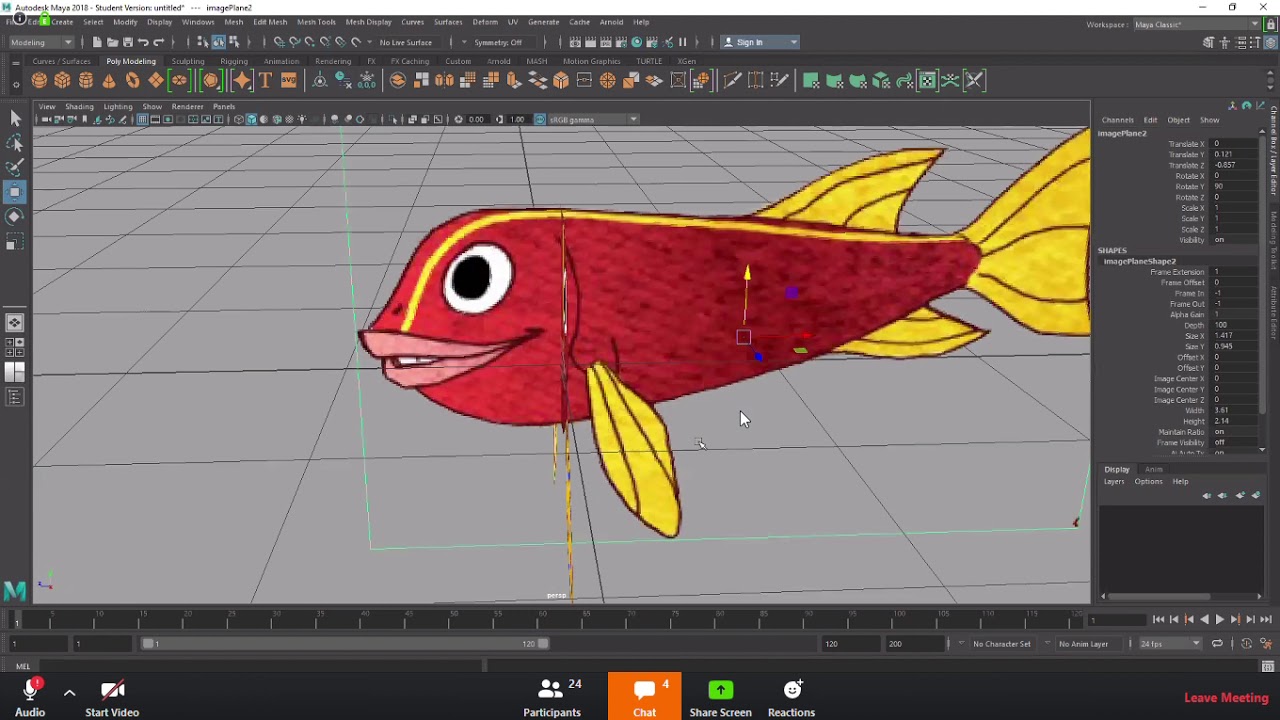 Maya - orthographic setup