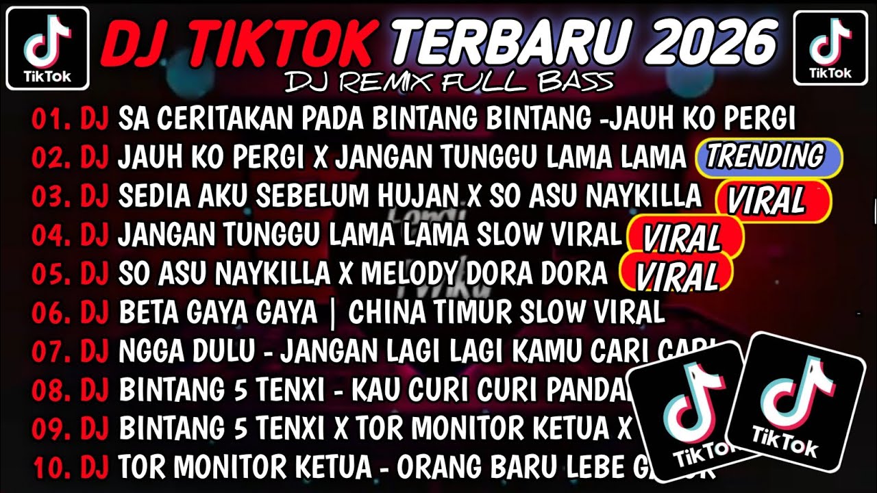 DJ TIKTOK TERBARU 2025🎵DJ SA CERITAKAN PADA BINTANG BINTANG - JAUH KO PERGI🎵DJ JANGAN TUNGGU LAMA