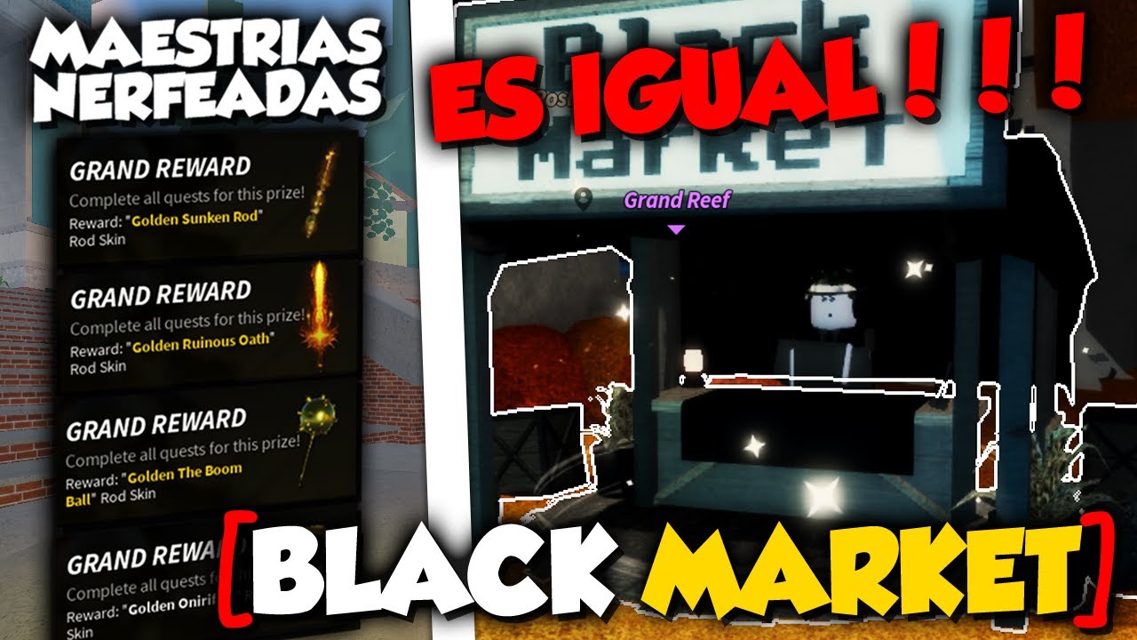 BLACK MARKET &iquest;REPETIDO? 🤔 TODOS LOS NUEVOS BUFFEOS en FISCH ROBLOX