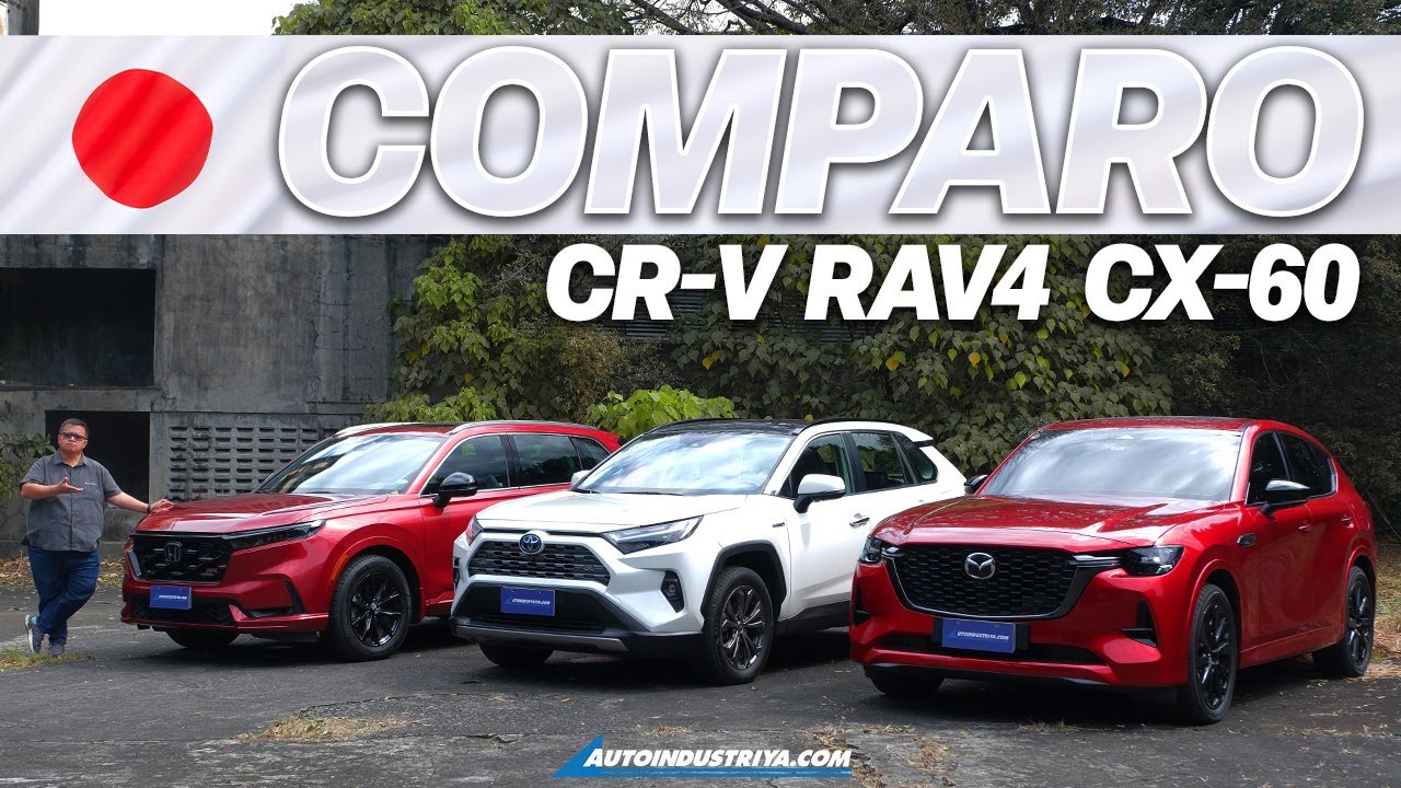 Hybrid Crossover Comparo: Honda CR-V RS e:HEV / Toyota RAV4 HEV LTD / Mazda CX-60 Sport HEV