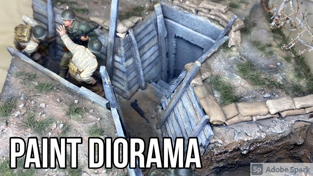 Diorama Paint DDay Bunker PART 2 WW2 1944 #makediorama #1/35 scale diorama