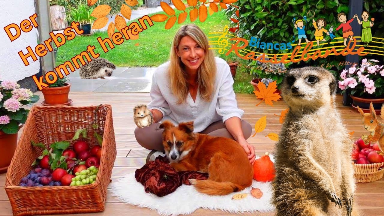 Der Herbst kommt heran🍁😻🍁- Mitmachlieder für Kinder im Herbst🍂🍂🐯