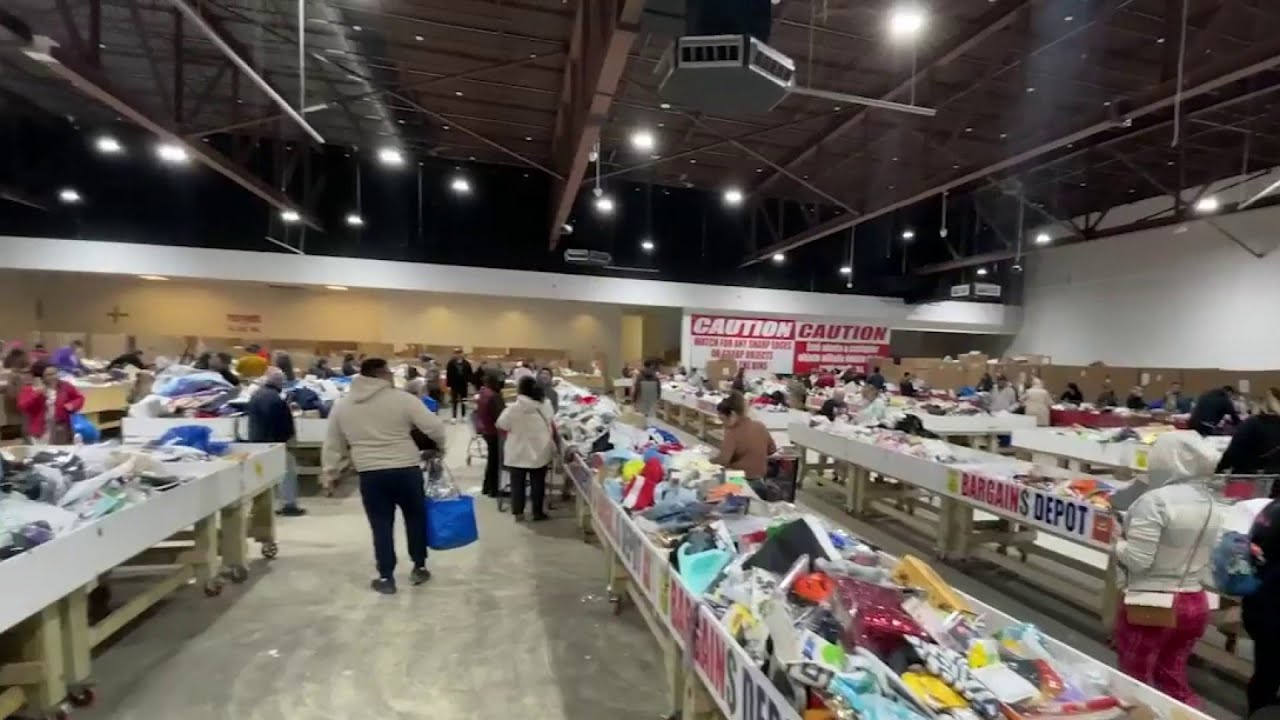 Shoppers dig for deals at liquidation bin stores