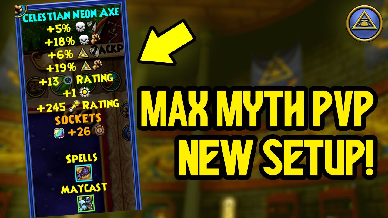 Wizard101: MAX LEVEL MYTH PvP (130): *NEW* Myth Wand!!
