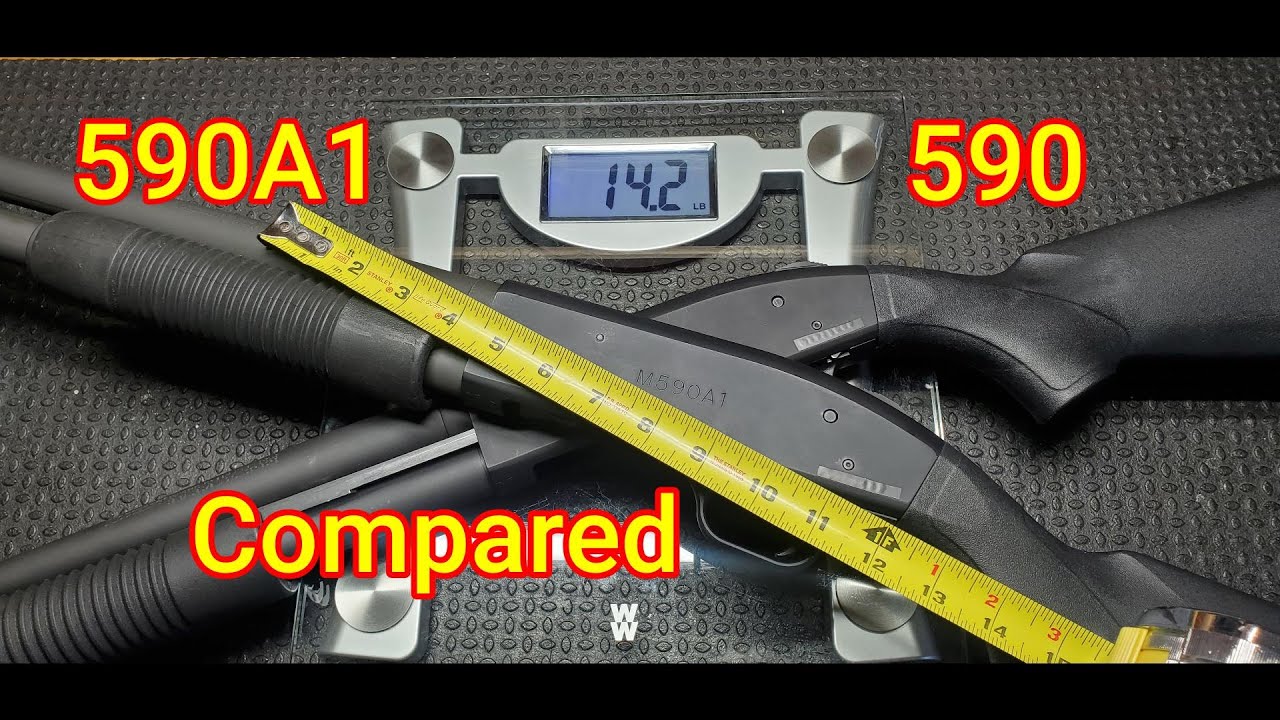 Mossberg 590, 590A1 Weight and Measurement Differences.