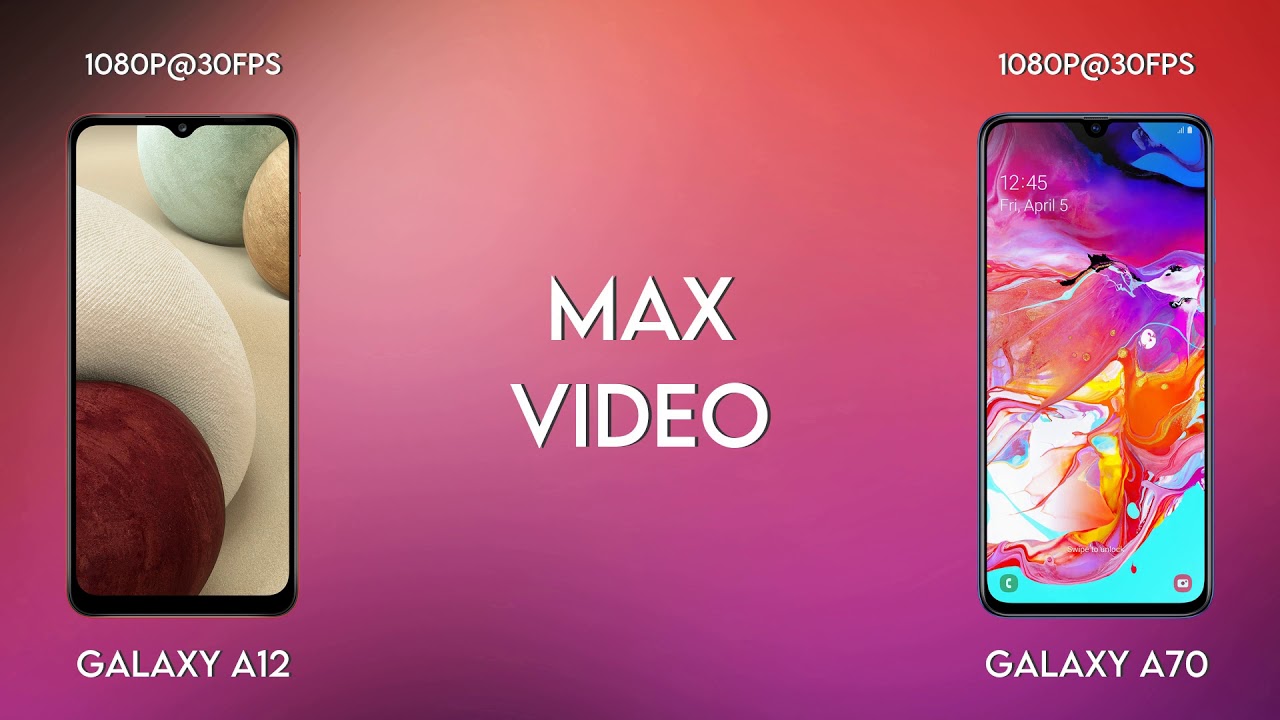 Сравнение Samsung Galaxy A12 и Samsung Galaxy A70