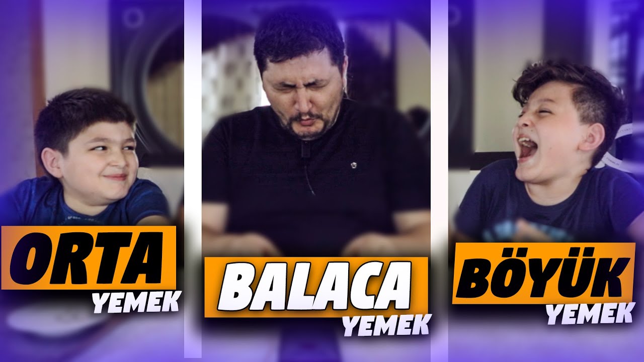 BÖYÜK , ORTA VƏYA KİÇİK OĞULLARIMLA Yemek yarışması